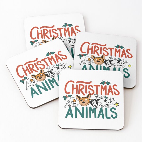 Item preview, Festive Furballs In Hungry For Holly Fun - Christmas Animals designed and sold by thespecialtyhub.