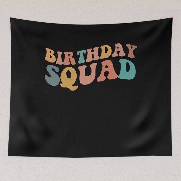 Item preview, Retro Birthday Squad Tee Great Gift Amazing Funny Bday Squad party Birthday Squad Party Matching Family Group Funny Bday Team designed and sold by smartrocket.