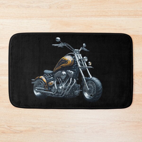Item preview, Orange Custom Chopper Motorcycle designed and sold by MUNMADNESS.