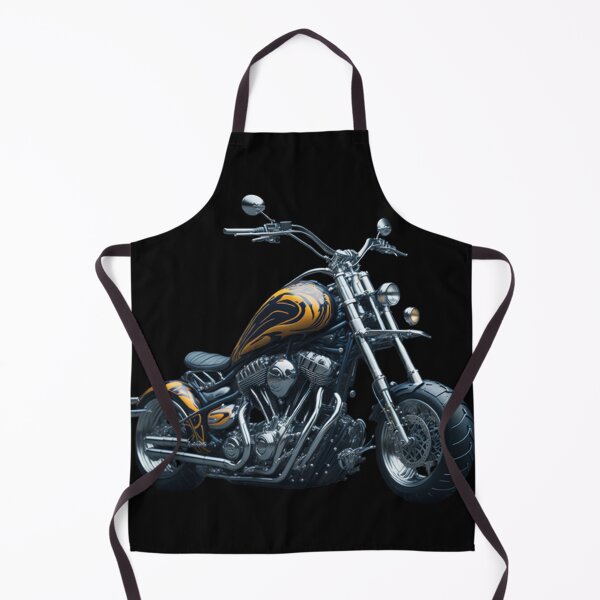Item preview, Orange Custom Chopper Motorcycle designed and sold by MUNMADNESS.