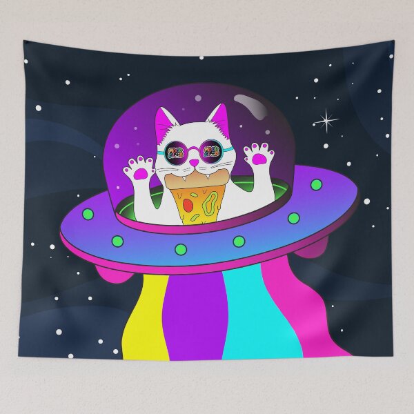 Item preview, Space Pizza Kitty designed and sold by moodclubuk.
