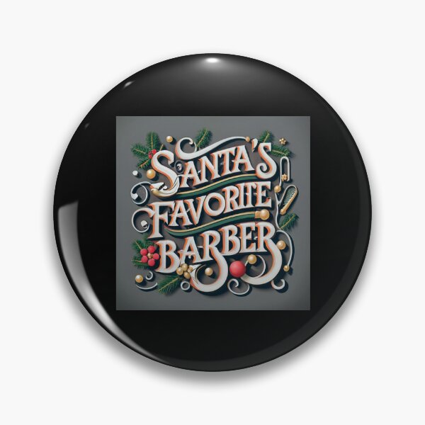 Item preview, Humorous Christmas Gift: Santa's Favorite Barber designed and sold by randomorder.