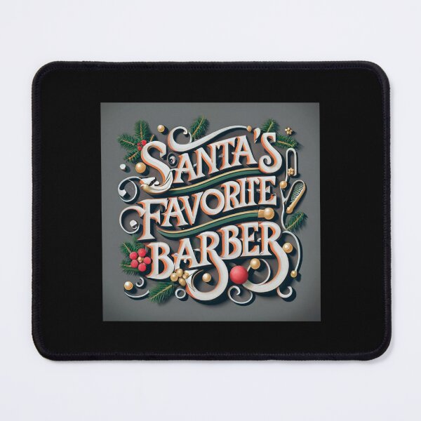 Item preview, Humorous Christmas Gift: Santa's Favorite Barber designed and sold by randomorder.