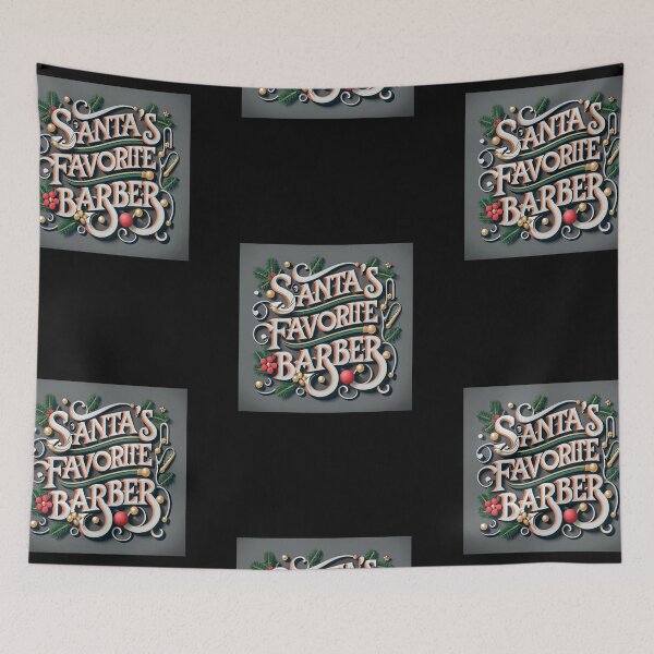 Item preview, Humorous Christmas Gift: Santa's Favorite Barber designed and sold by randomorder.