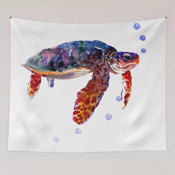 Item preview, Sea turtle si,,imng under the ocean designed and sold by surenart.