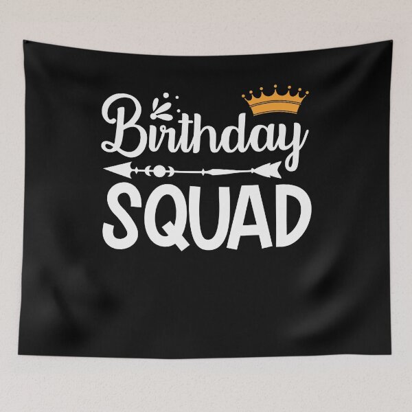 Item preview, Birthday Squad Tee Great Gift Amazing Funny Bday Squad party Birthday Squad Party Matching Family Group Funny Bday Team designed and sold by smartrocket.