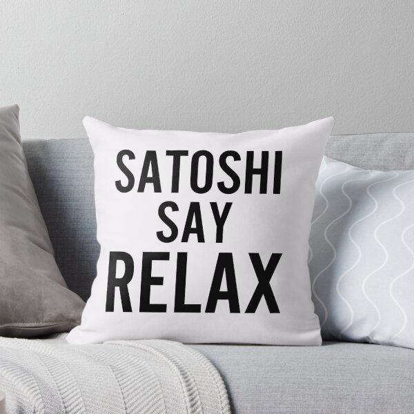 Aperçu de l'œuvre Satoshi dit de détendre le design rétro créée et vendue par Cryptoquack.