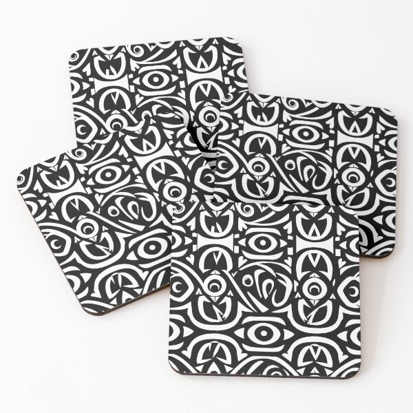 Item preview, Black & White Abstract Tribal designed and sold by ShantyShawn.