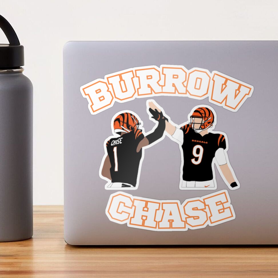 Joe Burrow and Ja'Marr Chase Sticker for Sale by sohastickers