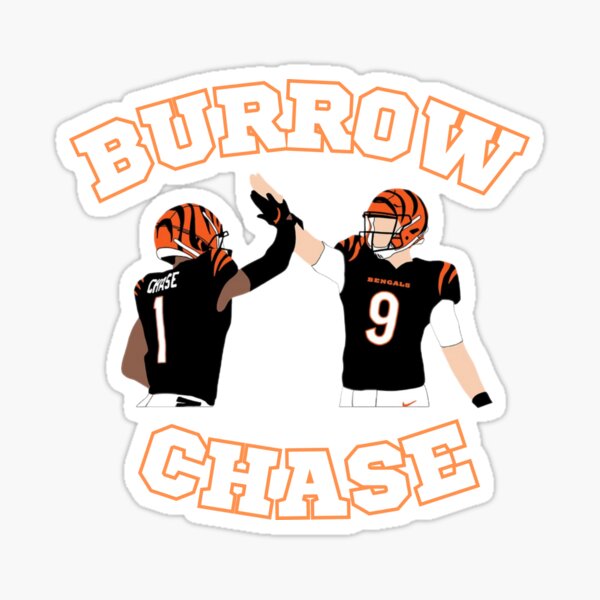 Joe Burrow and Ja'Marr Chase Sticker for Sale by sohastickers