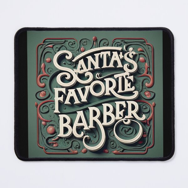 Item preview, Humorous Christmas Gift: Santa's Favorite Barber designed and sold by randomorder.