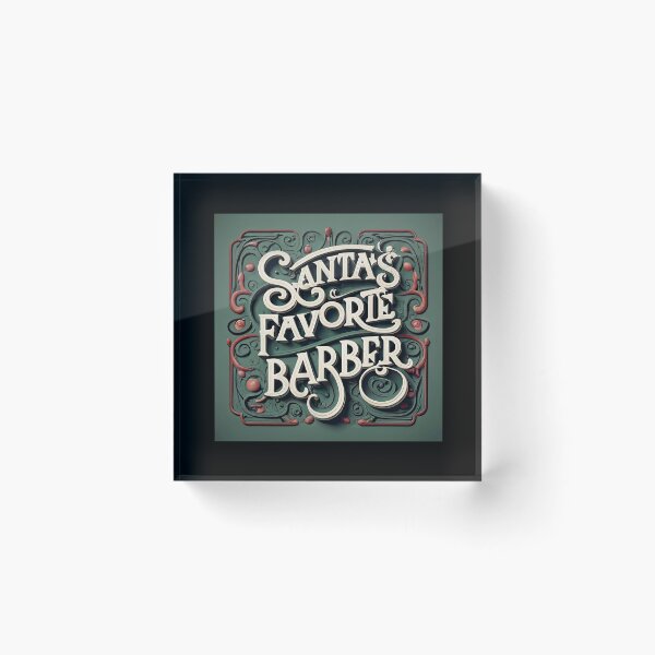 Item preview, Humorous Christmas Gift: Santa's Favorite Barber designed and sold by randomorder.
