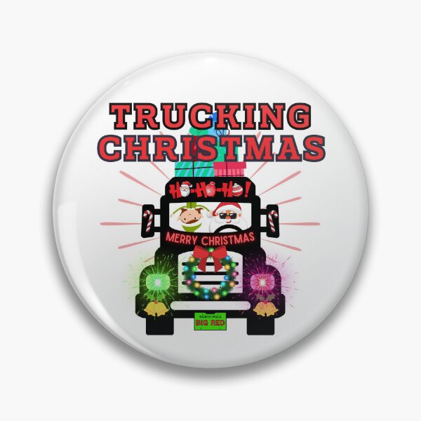 Item preview, Trucking Christmas with Santa behind the Wheel designed and sold by MPC-Mince-Pies.