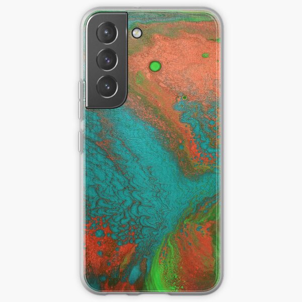 Rusty Jade: Acrylic Pour Painting Samsung Galaxy Soft Case