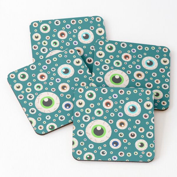 Item preview, Halloween Eyeballs Seamless Pattern - Purple, Green, Orange, Brown, Neon Green, Light Purple, Dark Purple designed and sold by BonitaGirl.
