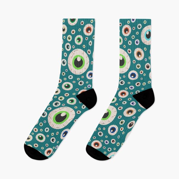 Item preview, Halloween Eyeballs Seamless Pattern - Purple, Green, Orange, Brown, Neon Green, Light Purple, Dark Purple designed and sold by BonitaGirl.