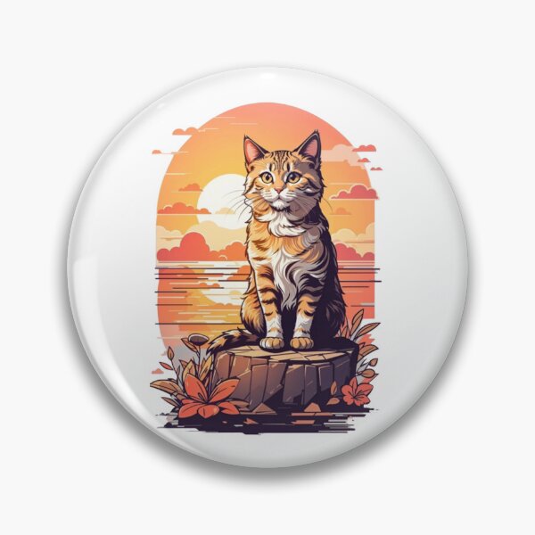 Item preview, Sunset Serenity: Tabby Cat by the Sea designed and sold by Wayferg.