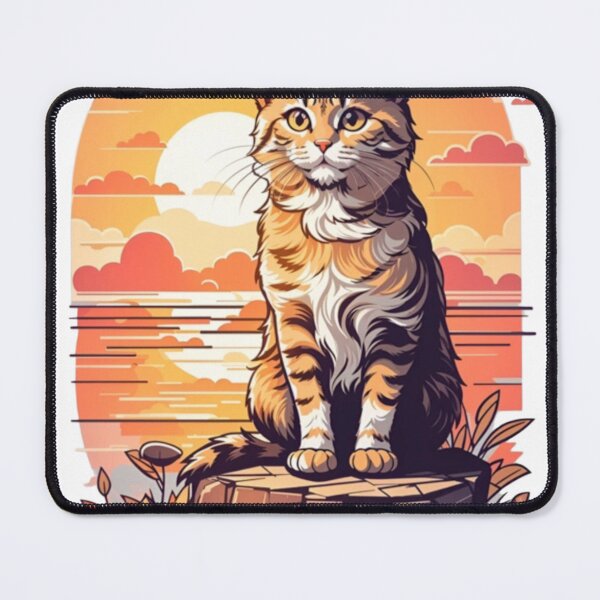 Item preview, Sunset Serenity: Tabby Cat by the Sea designed and sold by Wayferg.