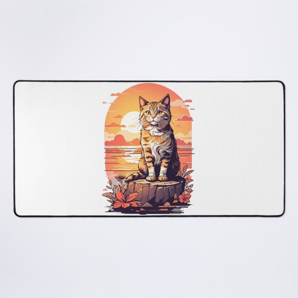 Item preview, Sunset Serenity: Tabby Cat by the Sea designed and sold by Wayferg.