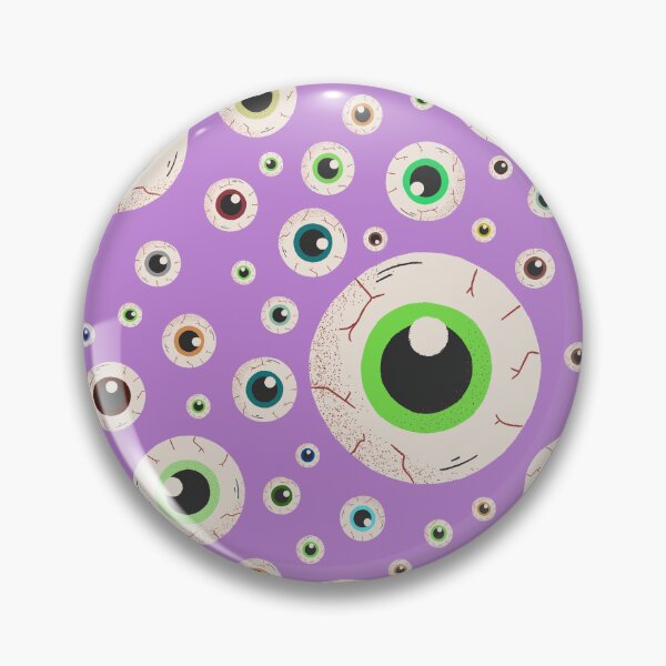 Item preview, Halloween Eyeballs Seamless Pattern - Purple, Green, Orange, Brown, Neon Green, Light Purple, Dark Purple designed and sold by BonitaGirl.