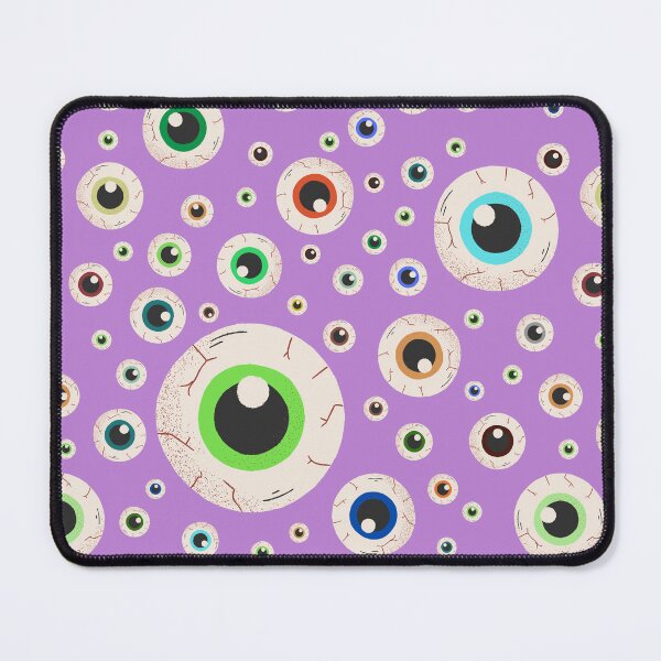 Item preview, Halloween Eyeballs Seamless Pattern - Purple, Green, Orange, Brown, Neon Green, Light Purple, Dark Purple designed and sold by BonitaGirl.