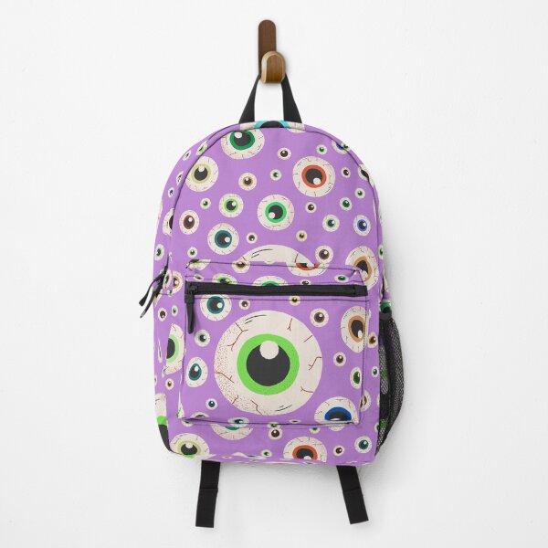 Item preview, Halloween Eyeballs Seamless Pattern - Purple, Green, Orange, Brown, Neon Green, Light Purple, Dark Purple designed and sold by BonitaGirl.