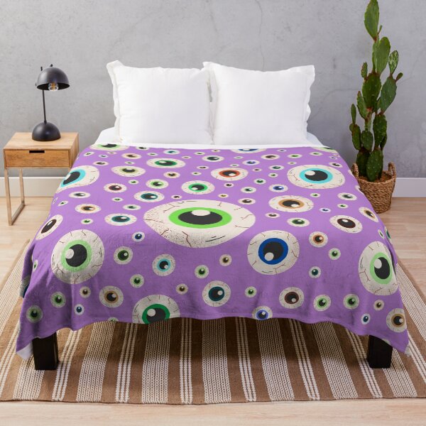 Item preview, Halloween Eyeballs Seamless Pattern - Purple, Green, Orange, Brown, Neon Green, Light Purple, Dark Purple designed and sold by BonitaGirl.