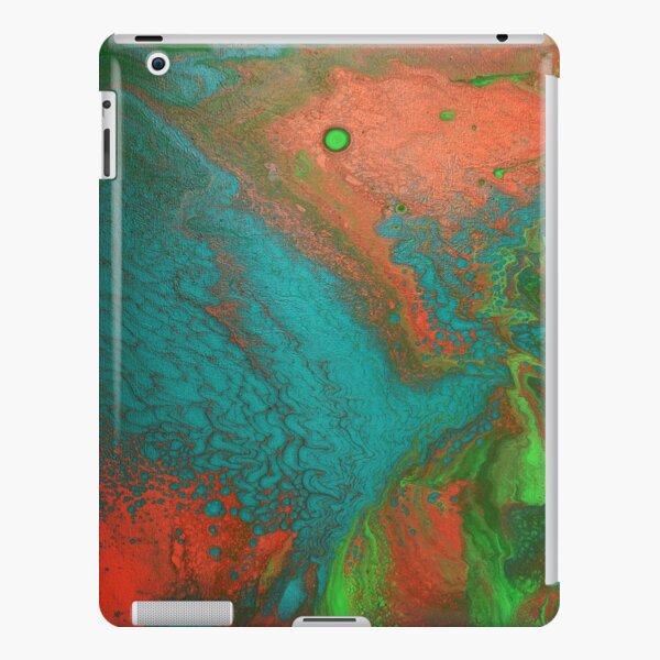 Rusty Jade: Acrylic Pour Painting iPad Snap Case