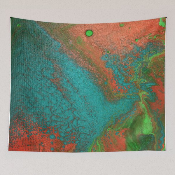 Item preview, Rusty Jade: Acrylic Pour Painting designed and sold by Bethany Christensen.