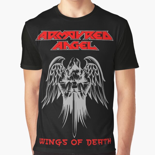Item preview, Armoured Angel- Australian Black Death Metal Wings of Death designed and sold by morbidmetal.