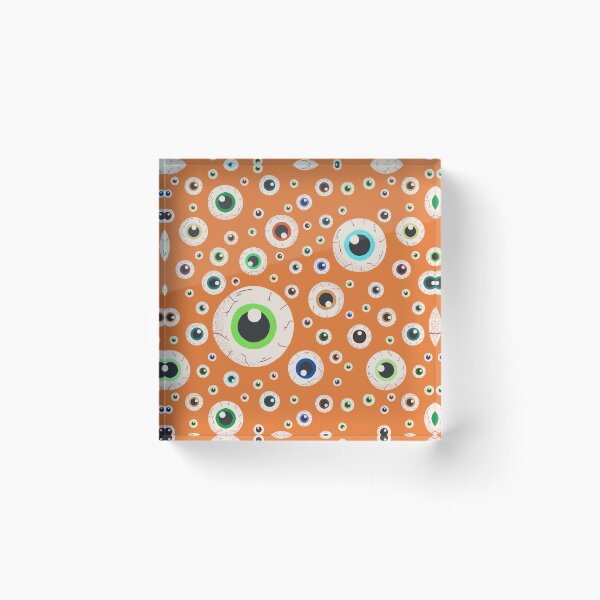 Item preview, Halloween Eyeballs Seamless Pattern - Purple, Green, Orange, Brown, Neon Green, Light Purple, Dark Purple designed and sold by BonitaGirl.