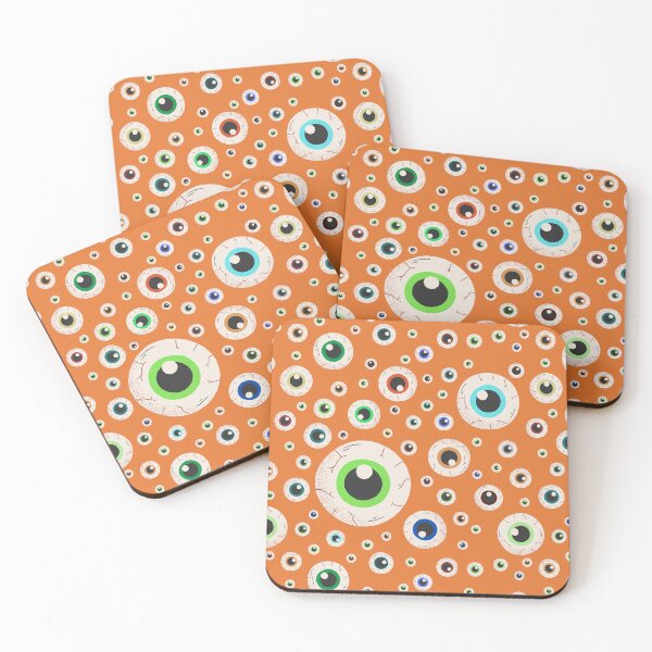 Item preview, Halloween Eyeballs Seamless Pattern - Purple, Green, Orange, Brown, Neon Green, Light Purple, Dark Purple designed and sold by BonitaGirl.