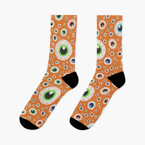 Item preview, Halloween Eyeballs Seamless Pattern - Purple, Green, Orange, Brown, Neon Green, Light Purple, Dark Purple designed and sold by BonitaGirl.