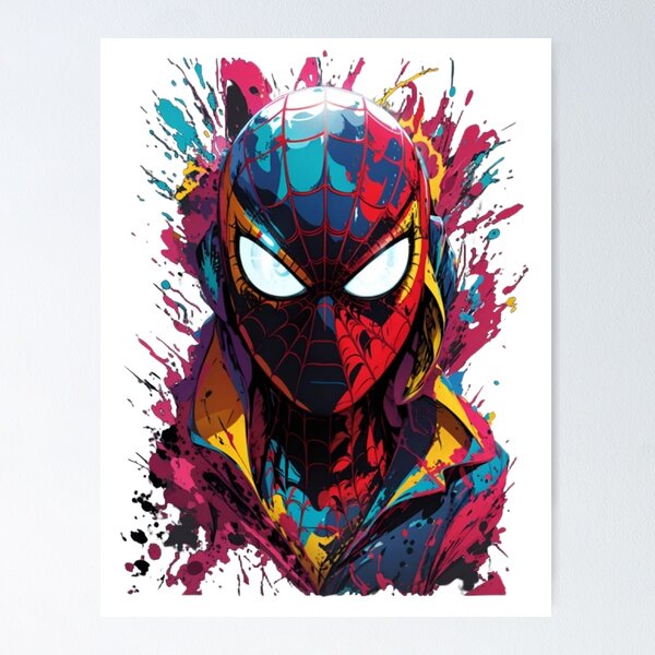 Item preview, Spidey's Chaos: A Splatter Art Tribute designed and sold by Wayferg.