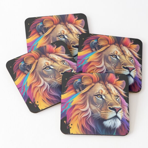 Item preview, Multicolor Lion designed and sold by MUNMADNESS.