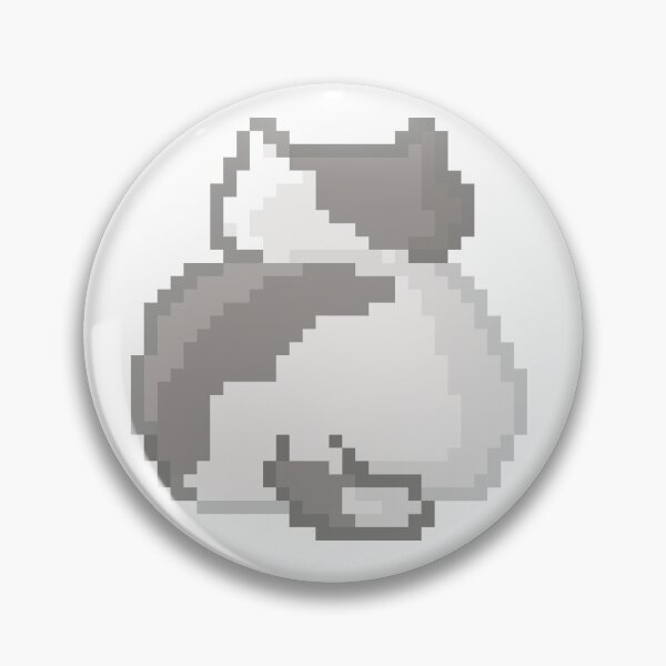 Item preview, Cute Fat Cat Cartoon Pixel Art designed and sold by SvgmagicArt.