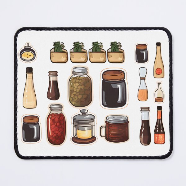 Item preview, Charming Set of Bottles and Jars for a Stylish Kitchen designed and sold by Blendfactor.