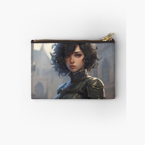 Item preview, Portrait of a young dark haired woman in a fantasy city setting designed and sold by Radibor78.