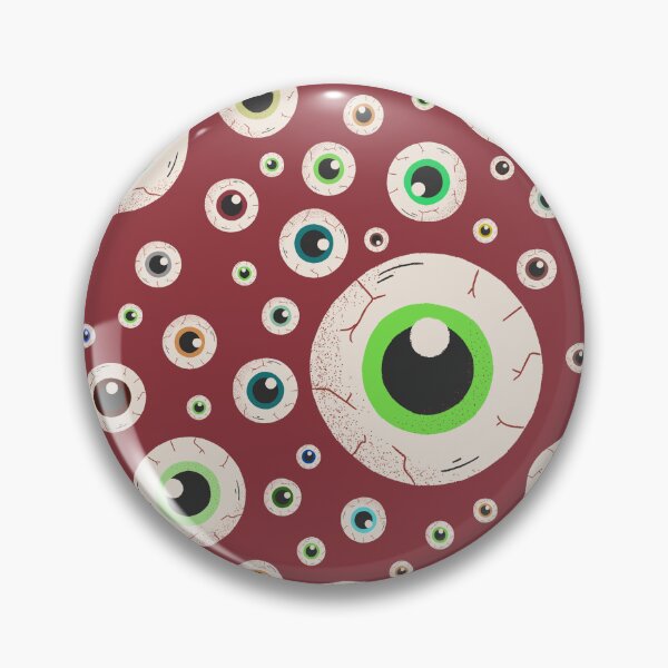 Item preview, Halloween Eyeballs Seamless Pattern - Purple, Green, Orange, Brown, Neon Green, Light Purple, Dark Purple designed and sold by BonitaGirl.