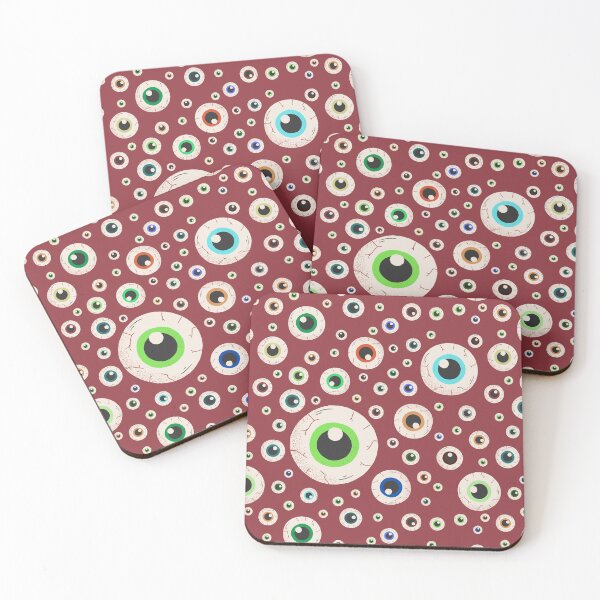 Item preview, Halloween Eyeballs Seamless Pattern - Purple, Green, Orange, Brown, Neon Green, Light Purple, Dark Purple designed and sold by BonitaGirl.