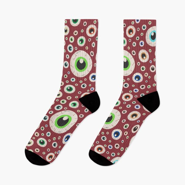 Item preview, Halloween Eyeballs Seamless Pattern - Purple, Green, Orange, Brown, Neon Green, Light Purple, Dark Purple designed and sold by BonitaGirl.
