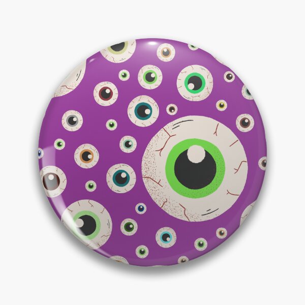 Item preview, Halloween Eyeballs Seamless Pattern - Purple, Green, Orange, Brown, Neon Green, Light Purple, Dark Purple designed and sold by BonitaGirl.