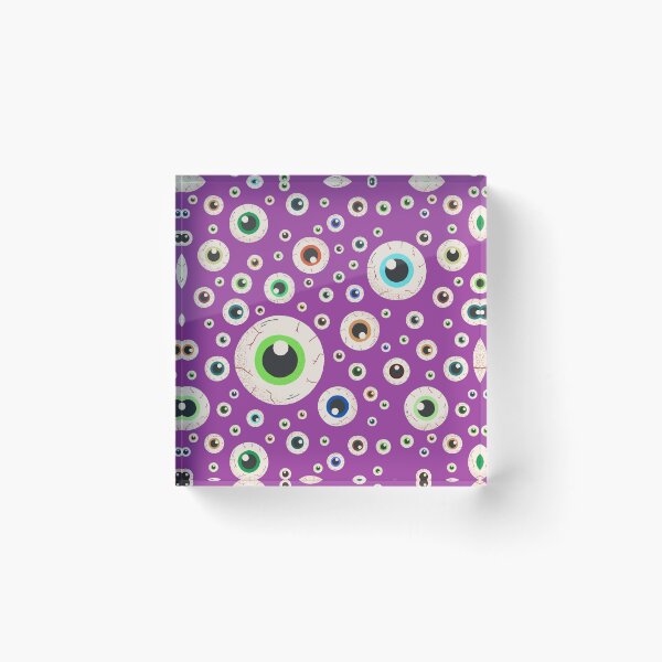 Item preview, Halloween Eyeballs Seamless Pattern - Purple, Green, Orange, Brown, Neon Green, Light Purple, Dark Purple designed and sold by BonitaGirl.