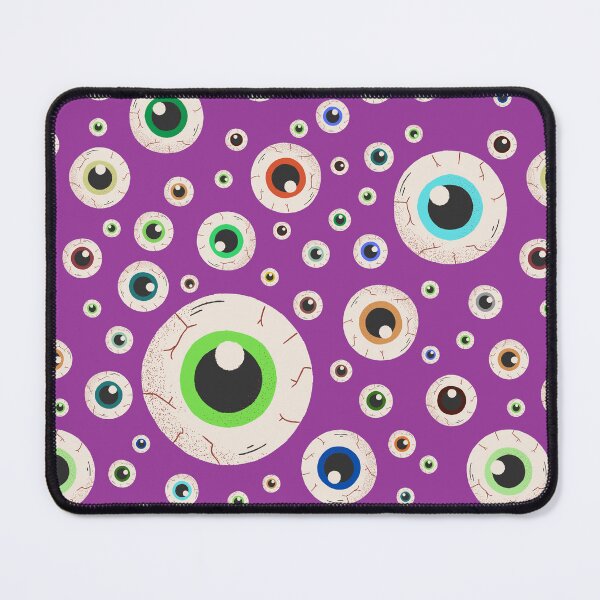 Item preview, Halloween Eyeballs Seamless Pattern - Purple, Green, Orange, Brown, Neon Green, Light Purple, Dark Purple designed and sold by BonitaGirl.