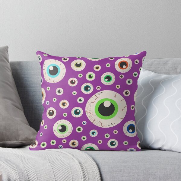 Item preview, Halloween Eyeballs Seamless Pattern - Purple, Green, Orange, Brown, Neon Green, Light Purple, Dark Purple designed and sold by BonitaGirl.