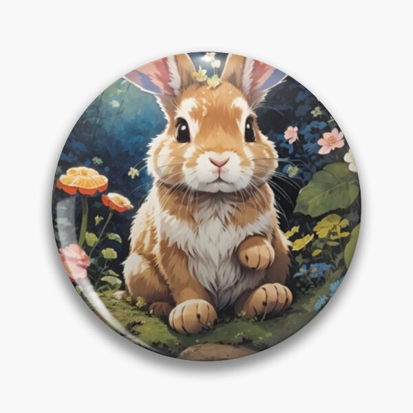 Item preview, Enchanted Forest Serenity: Hyper-Realistic Rabbit designed and sold by Wayferg.