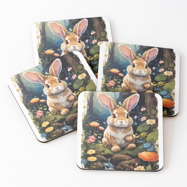Item preview, Enchanted Forest Serenity: Hyper-Realistic Rabbit designed and sold by Wayferg.