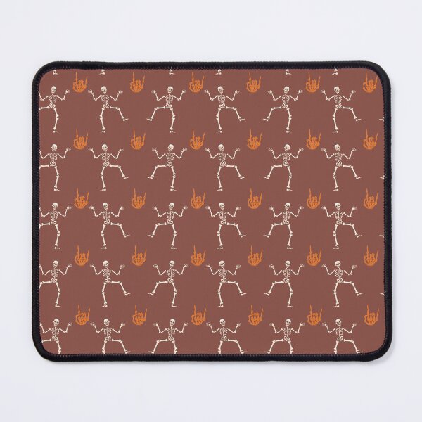 Item preview, Spooky Rocknroll Skeletons Seamless Pattern - Purple, Green, Orange, Brown designed and sold by BonitaGirl.