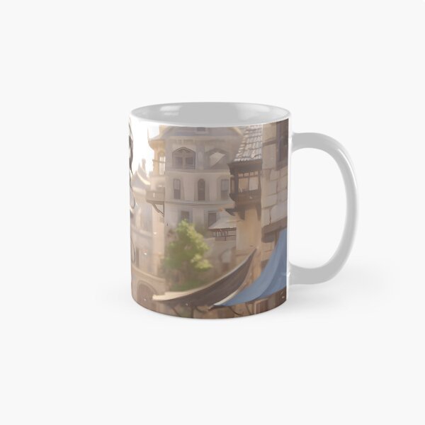 Item preview, Portrait of a young dark haired woman in a fantasy city setting designed and sold by Radibor78.