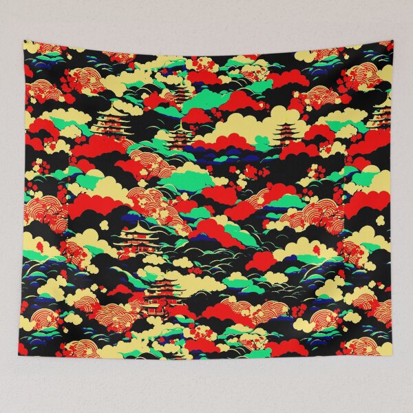 Item preview, Japanese Inspired Pattern 2: Vintage Look designed and sold by ManyRiversMedia.